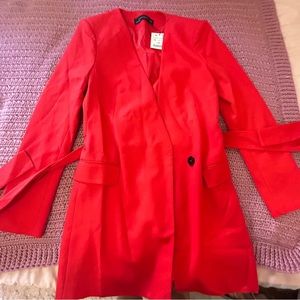 NWOT Zara Women Belted Blazer